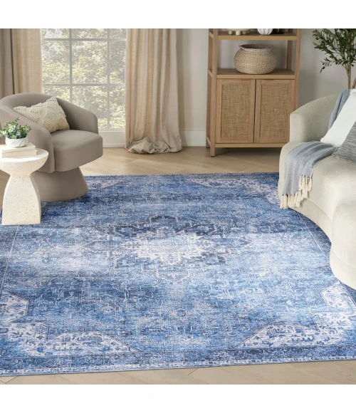 Nourison Nourison Washables Blue NWB15 8 ft. X 10 ft. Rect. Rug