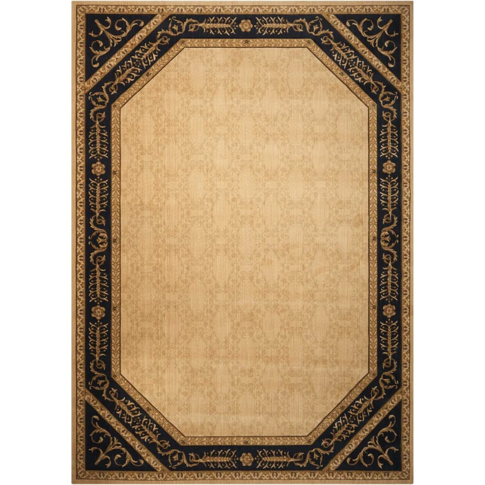 Nourison Home Vallencierre Beige Black VA35 9ft.9in. x 13ft.9in. Rect. Rug