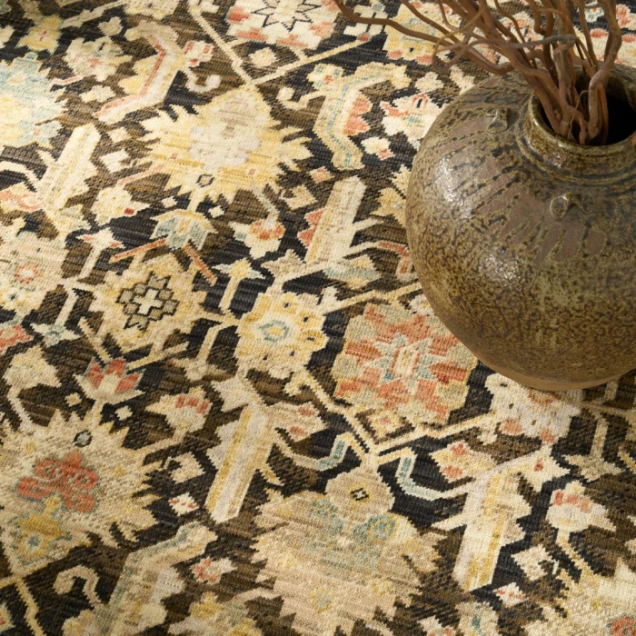 Nourison Antique Bloom Mocha Multicolor ANB02 10ft. x 13ft. Rect. Rug