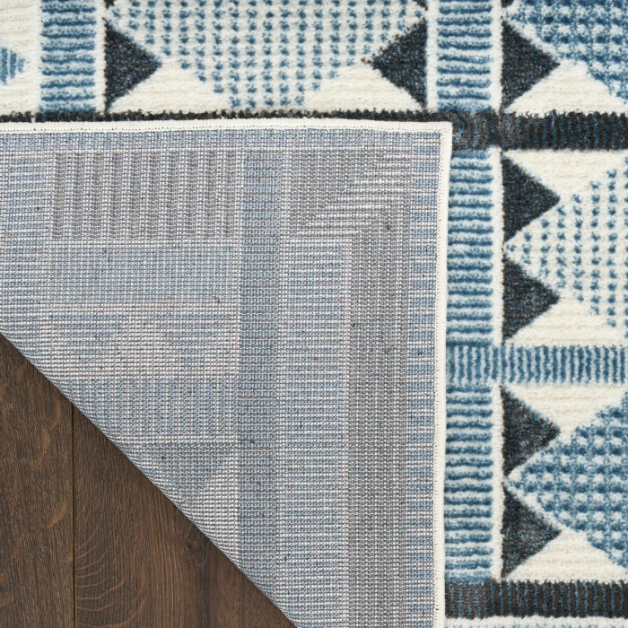 Nourison Nordic Blue NRC06 8 ft. X 10 ft. Rect. Rug