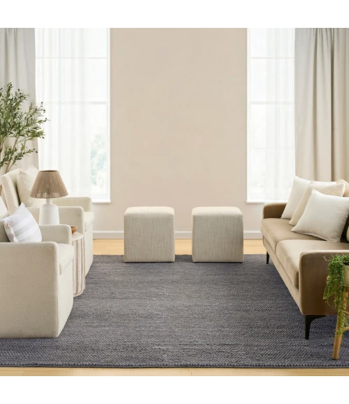 DKNY Pure Knots Grey KNT01 8 ft. X 10 ft. Rect. Rug