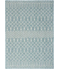Nourison Home Positano POS02 Aqua 6 ft. X 9 ft. Area Rug