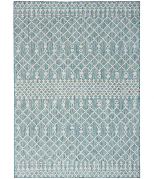Nourison Positano Aqua POS02 6 ft. X 9 ft. Rect. Rug