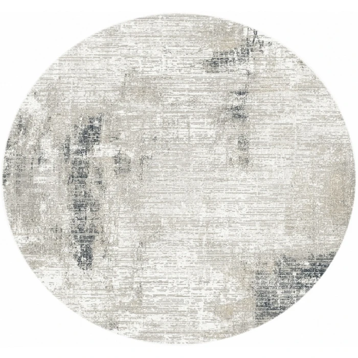 Nourison Dekor Grey Charcoal DEK07 8ft. x Round Round Rug