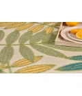 Nourison Aloha Green Multicolor ALH18 6 ft. X 9 ft. Rectangle Rug