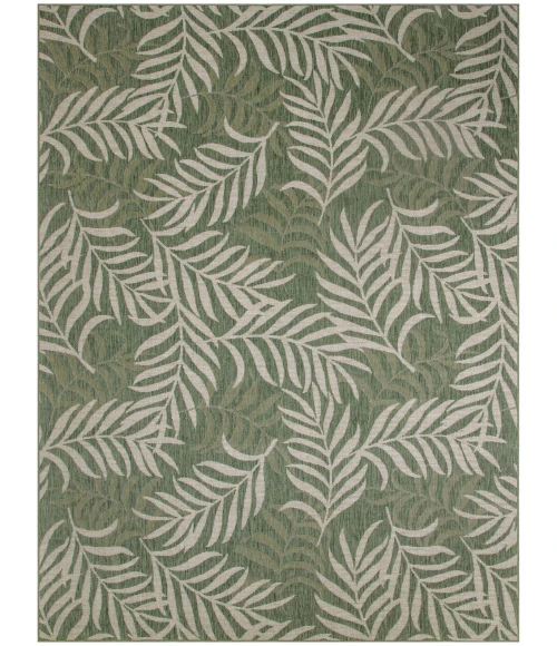 Nourison Garden Oasis Green Ivory GOA01 10 ft. X 14 ft. Rect. Rug