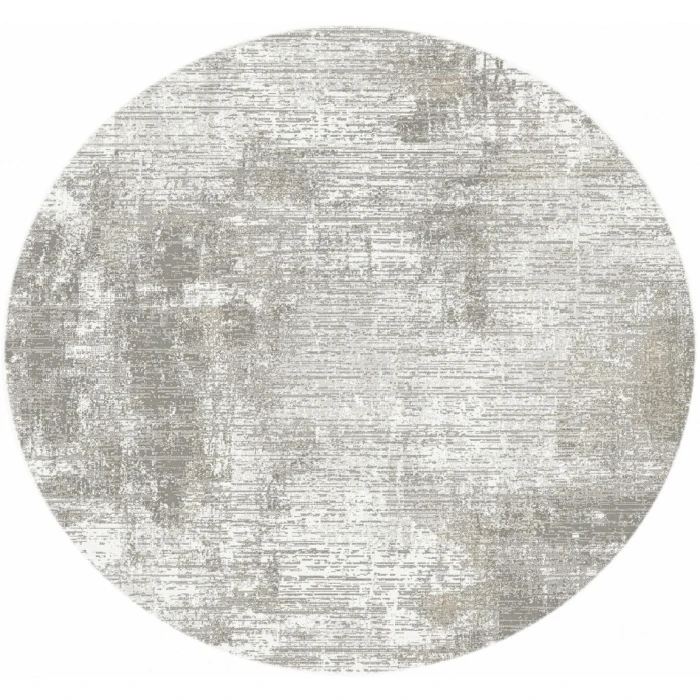 Nourison Dekor Grey DEK07 5ft. 3in. x Round Round Rug