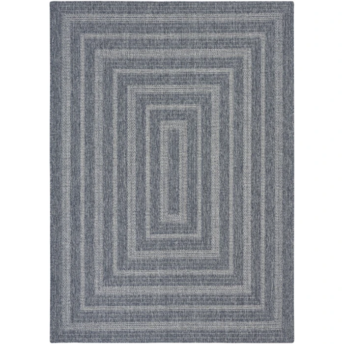 Nourison Home Tulum Blue TLM04 5ft.3in. x 7ft. Rect. Rug