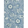 Nourison Home Aloha ALH17 Blue 3 ft. 6 in. X 5 ft. 6 in. Area Rug