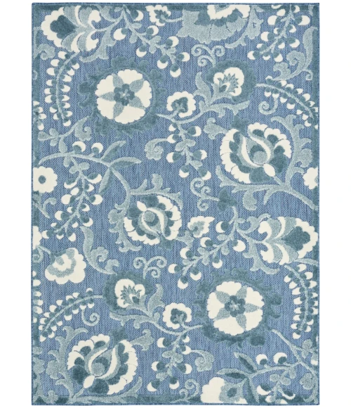 Nourison Aloha Blue ALH17 3 ft. 6 in. X 5 ft. 6 in. Rect. Rug