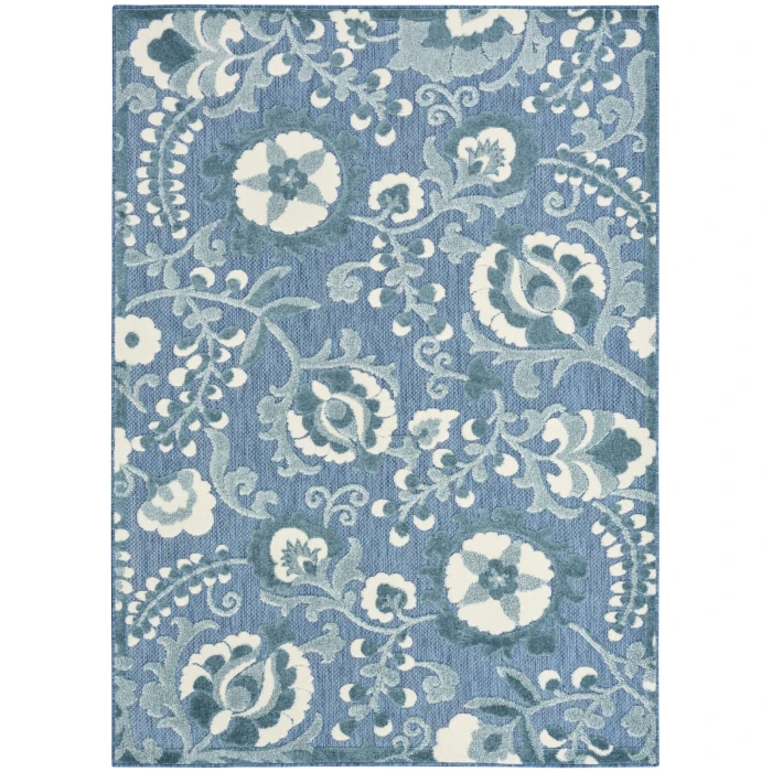Nourison Aloha Blue ALH17 3 ft. 6 in. X 5 ft. 6 in. Rect. Rug