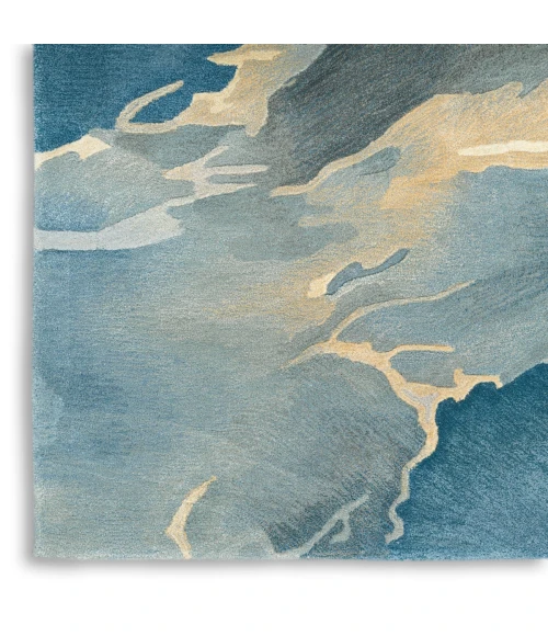 Nourison Prismatic Blue Multicolor PRS40 2 ft. X 3 ft. Rect. Rug