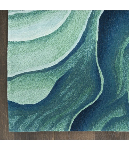 Nourison Prismatic Silver Green PRS42 4 ft. X 6 ft. Rect. Rug