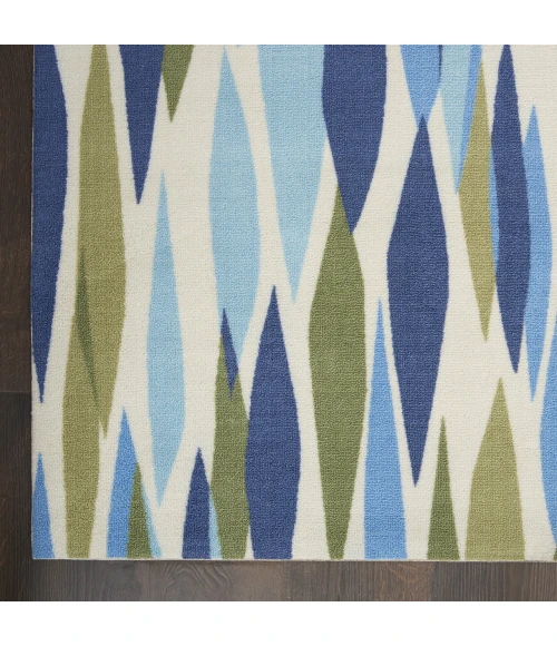 Waverly Sun N' Shade Blue SND01 6ft.6in. x Square Square Rug