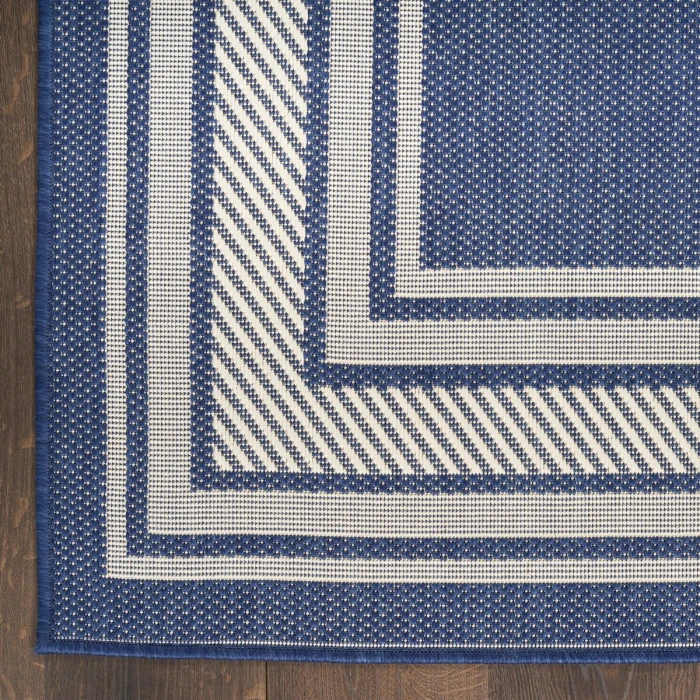 Nourison Horizon Indoor/Outdoor Navy HOZ03 9 ft. X 12 ft. Rect. Rug