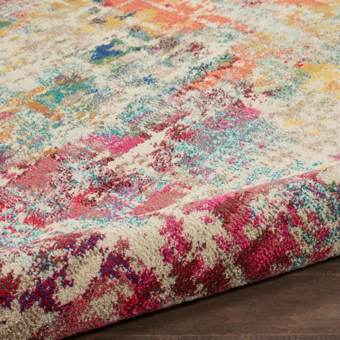 Nourison Celestial Round Area Rug CES13-Pink/Multicolor