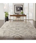 Nourison Oslo Shag Ivory/Grey OSL02 8 ft. X 11 ft. Rect. Rug