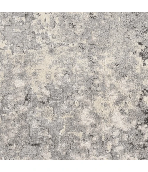 Nourison Rustic Textures Area Rug RUS07 Grey/Beige 5'3" Round