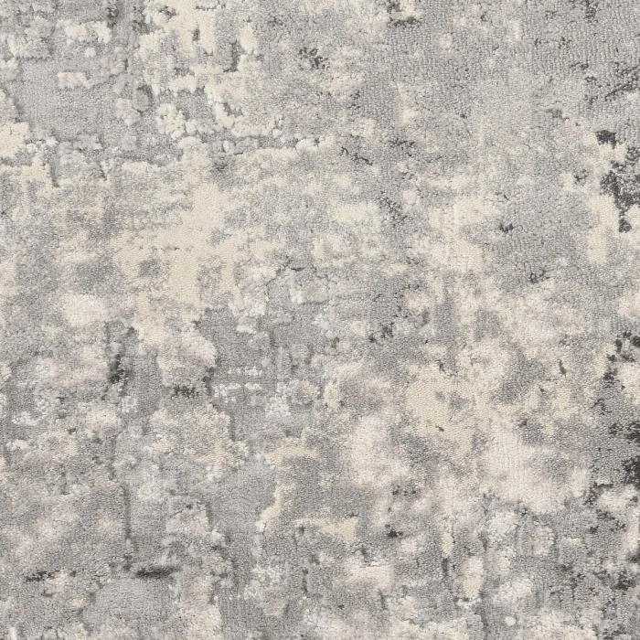 Nourison Rustic Textures Area Rug RUS07 Grey/Beige 5'3" Round