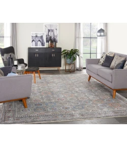 Nourison Home Starry Nights STN09 Grey/Navy 9 ft. 10 in. X 12 ft. 6 in. Area Rug