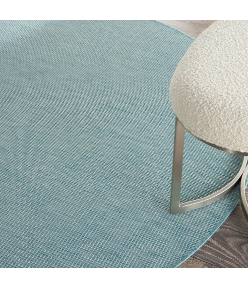 Nourison Positano Round Area Rug POS01-Aqua