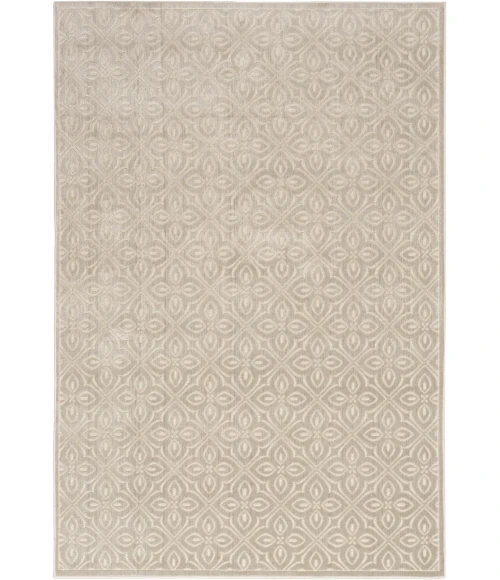 Nourison Washable Charm Silver Ivory WCH03 6 ft. X 9 ft. Rect. Rug