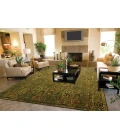 Nourison Home Timeless Green TML11 5ft.6in. x 8ft. Rect. Rug