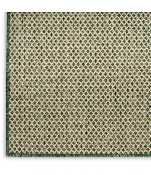 Nourison Courtyard Green COU01 10 ft. X 14 ft. Rect. Rug