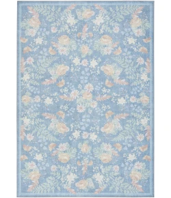 Nourison Home Botanical Washables Blue BOT02 4ft. x 6ft. Rect. Rug