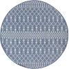 Nourison Positano Navy Blue POS02 4ft. Round Rug