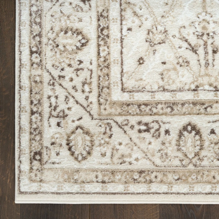 Nourison Dekor Ivory Brown DEK03 5 ft. 3 in. X 7 ft. Rect. Rug