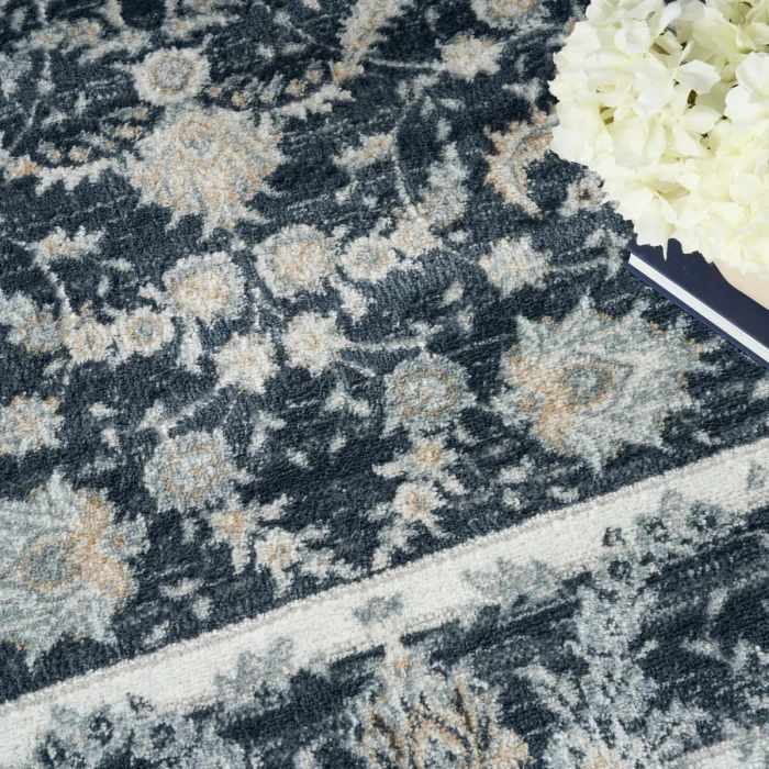 Nourison Dekor Slate Ivory DEK09 7 ft. 10 in. x 9 ft. 10 in. Rect. Rug