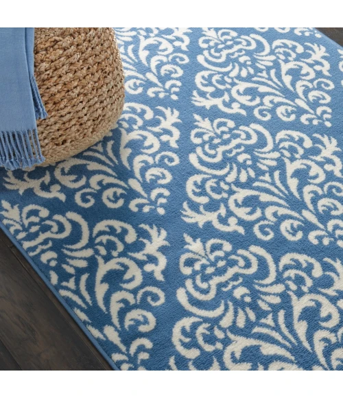 Nourison Grafix Blue GRF06 3ft.9in. x 5ft.9in. Rect. Rug