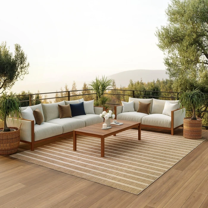 Nourison Positano Beige Ivory POS03 8 ft. X 10 ft. Rect. Rug