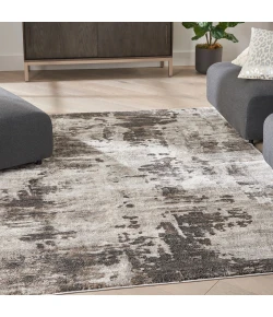 Nourison Home American Manor AMR04 Ivory/Mocha 3 ft. 11 in. X 5 ft. 11 in. Area Rug