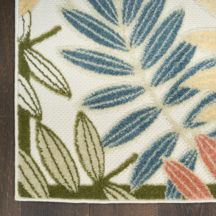 Nourison Aloha Ivory Rose ALH18 3 ft. 6 in. X 5 ft. 6 in. Rect. Rug