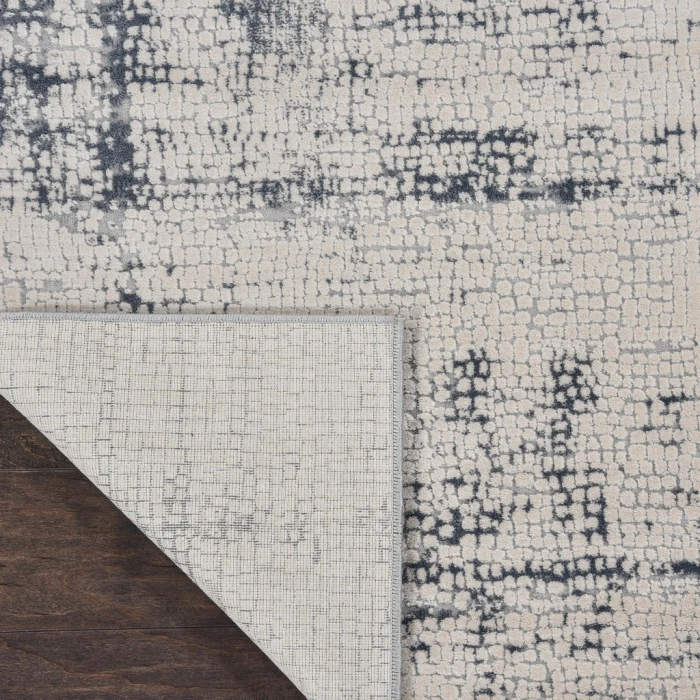 Nourison Rustic Textures Area Rug RUS06-Ivory/Blue