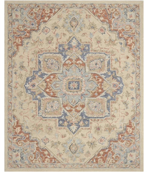 Nourison Home Maison Cream / Ivory MSO06 5ft.9in. x 8ft.9in. Rect. Rug