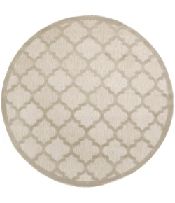 Nourison Home Easy Care NES01 Cream 6 ft. Round Area Rug