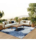 Nourison Home Suncoast Blue SNC03 7ft.10in. x 9ft.10in. Rect. Rug