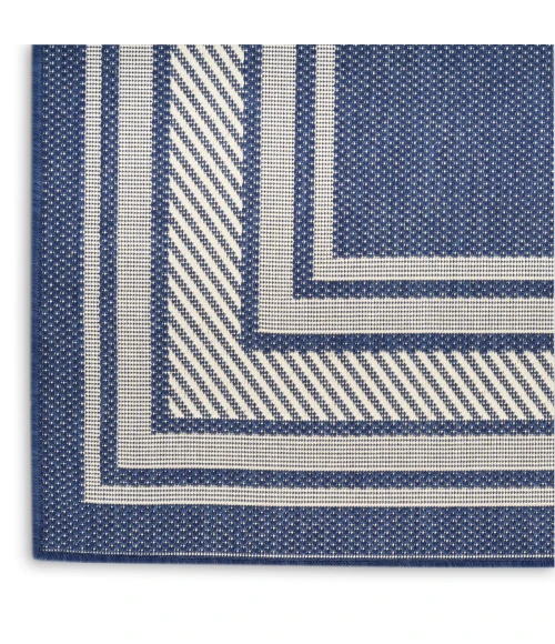 Nourison Horizon Indoor/Outdoor Navy HOZ03 2 ft. 2 in. X 8 ft. Rect. Rug