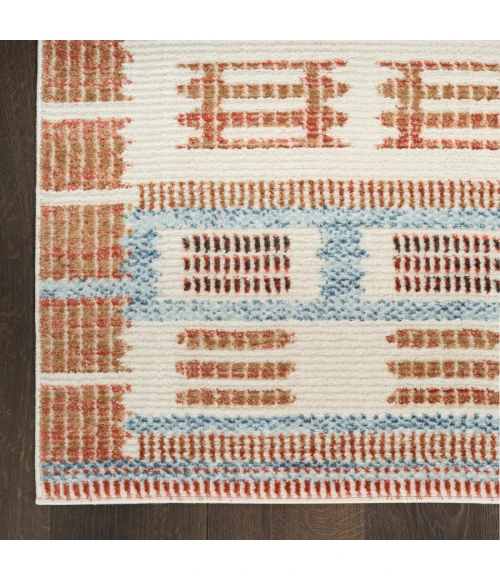 Nourison Nordic Ivory Rust NRC16 8 ft. X 10 ft. Rect. Rug