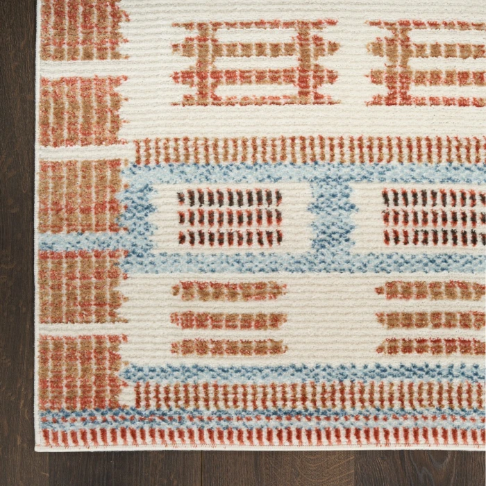 Nourison Nordic Ivory Rust NRC16 8 ft. X 10 ft. Rect. Rug