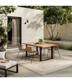 Nourison Home Horizon Indoor/Outdoor HOZ03 Grey 8 ft. X 10 ft. Area Rug