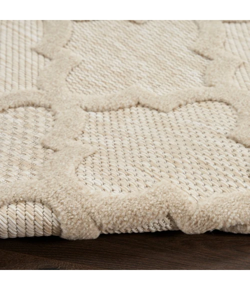 Nourison Easy Care Cream NES01 10 ft. X 14 ft. Rect. Rug