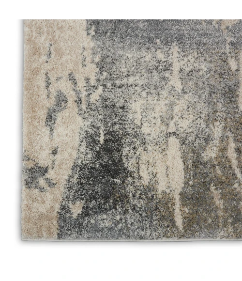 Nourison Fusion Area Rug FSS16-Cream Grey