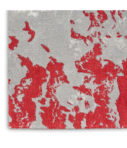 Nourison Twilight Area Rug TWI21 Grey/Red 2'3" x 3'