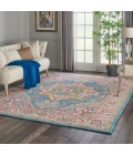 Nourison Passion Area Rug PSN20-Teal Multicolor
