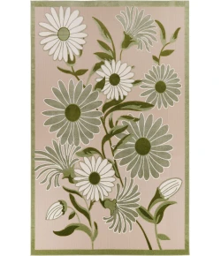 Nourison Home Aloha ALH33 Ivory Green 10 ft. X 14 ft. Area Rug