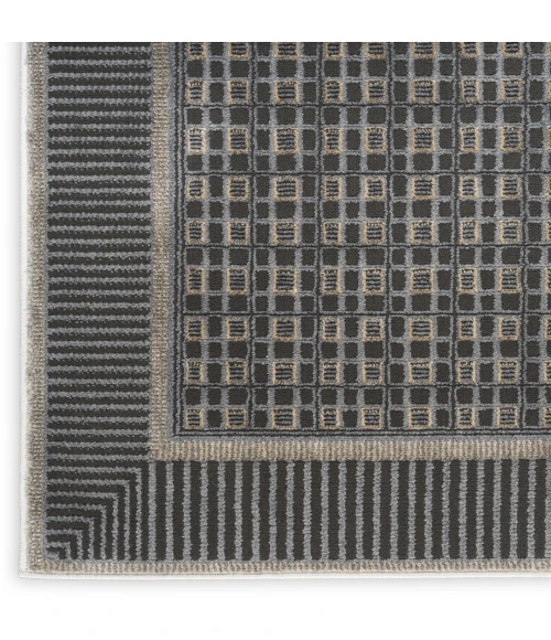 Nourison Nordic Black Taupe NRC03 9ft. x 12ft. Rect. Rug